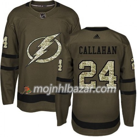 Dresovi Tampa Bay Lightning Ryan Callahan 24 Adidas 2017-2018 Camo Zelena Authentic - Muške